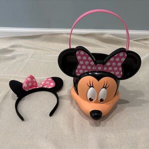 Minnie Mouse Ears and Easter Basket Set